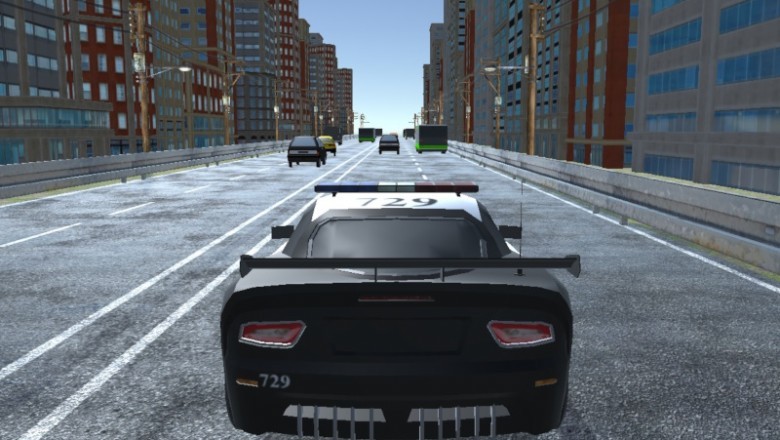 Gra w której kierujesz samochodem policyjnym