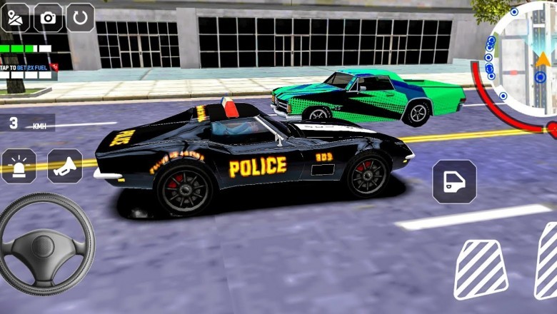 Kierowca samochodu policyjnego - symulator patrolu policyjnego