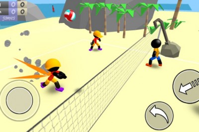 Zagraj w siatkówkę online - Stickman Beach Volleyball