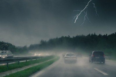 Co zrobić w aucie podczas burzy? Gdzie zaparkować podczas burzy? Czy piorun może uderzyć w samochód?