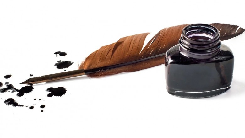 Sennik: atrament, czerwony atrament, niebieski atrament, czarny atrament, purpurkowy atrament.