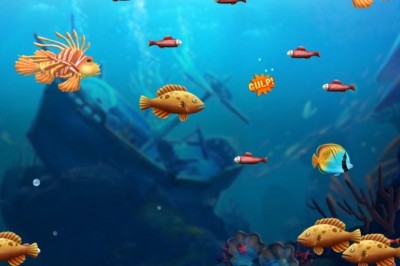 Głodna rybka - gra rybka zjada mniejsze rybki