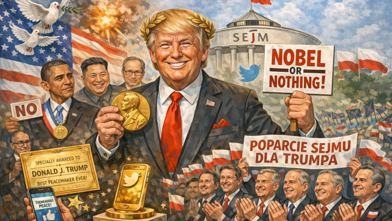 Nobel dla Trumpa. Najlepiej z plskiego Sejmu, w pakiecie i jednogłośnie
